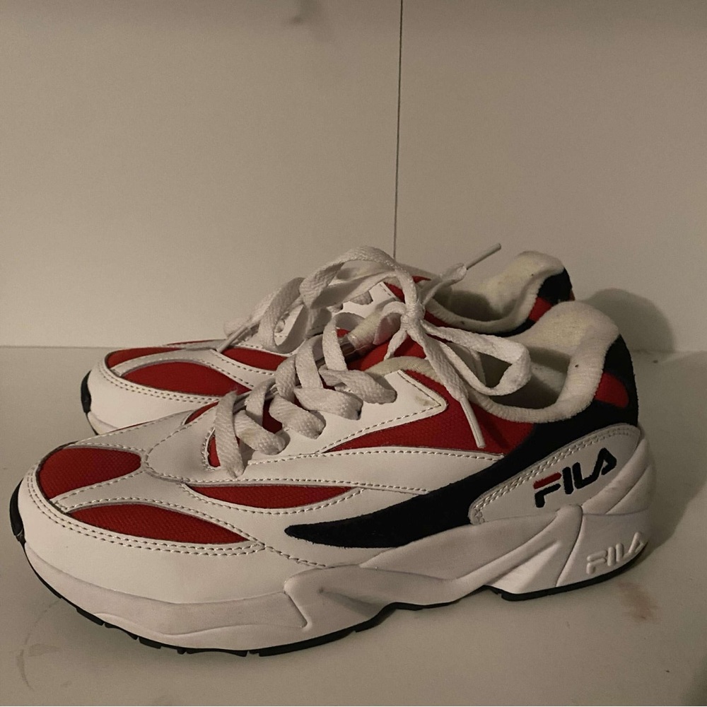 FILA Red and White Sneakers